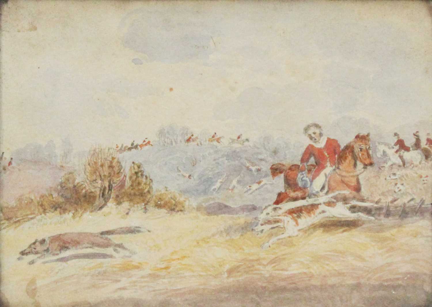 British School (19th/20th century)Horse mounted figure droving cattle in a landscape, together - Image 4 of 7