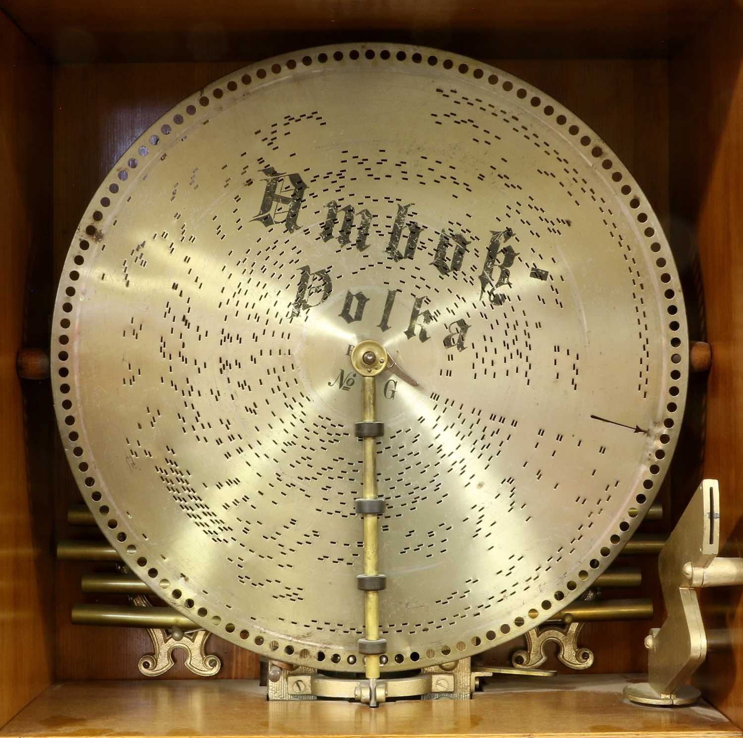 A Good Lochmann 'Original Musik Automat' Coin-Operated 17-Inch Upright Disc Musical Box, - Image 4 of 4