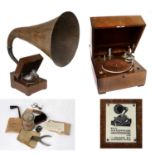 A Good E.M.G. Mark XB Oversize Horn Gramophone