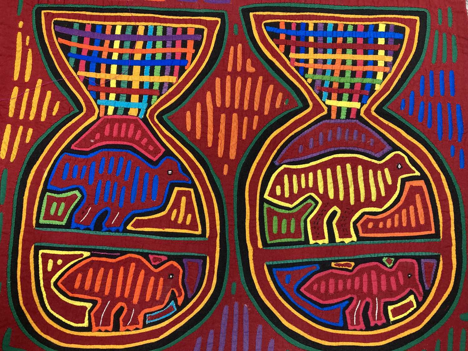 Collection of 20th Century Molas from San Blas Islands, Panama comprising ten reverse appliqué and - Image 2 of 10