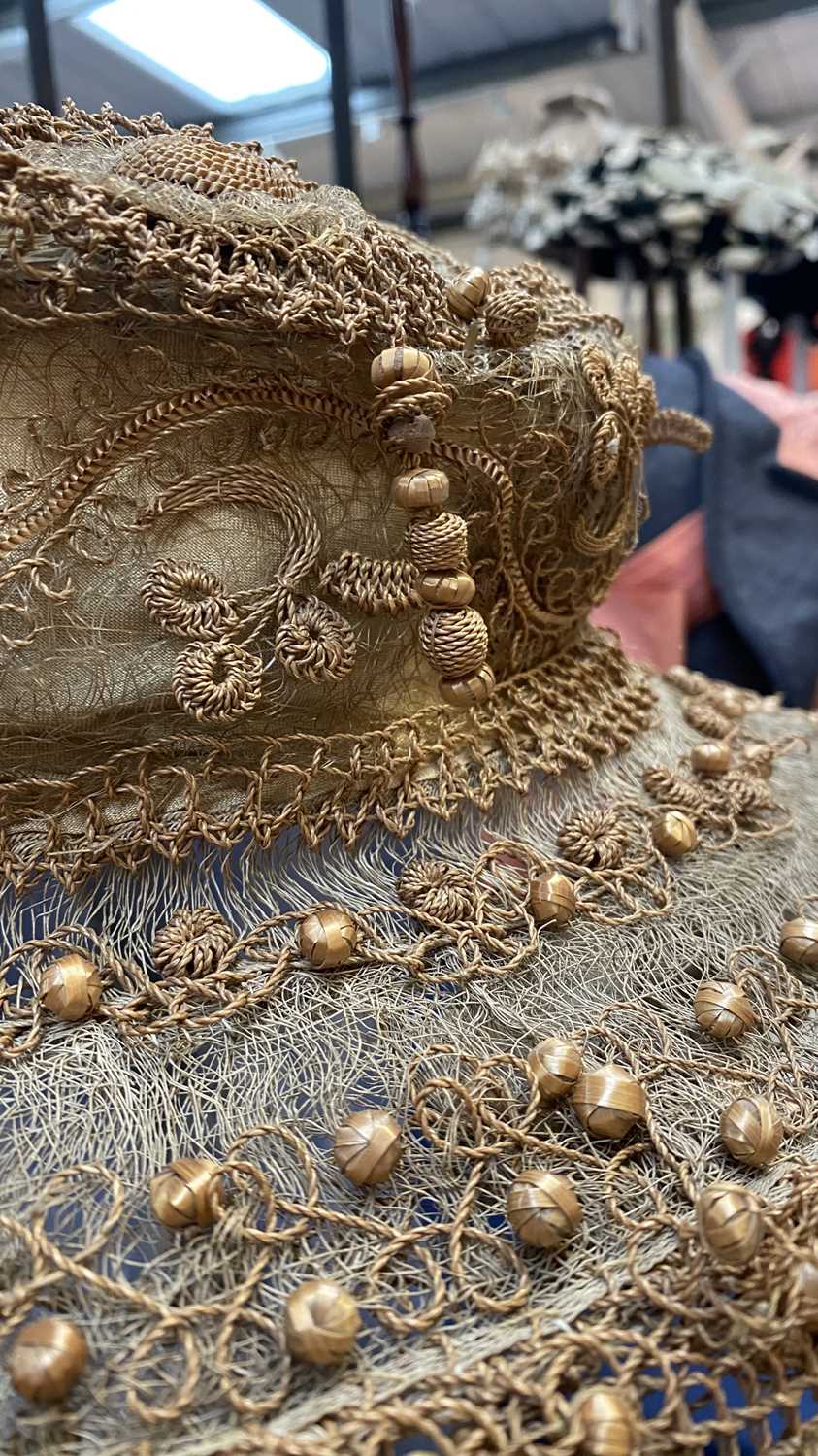 Early 20th Century Millinery, comprising an Alice Marseault Haute Mode - Orléans brown lace - Image 8 of 13