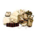 Assorted Early 20th Century Gents Clothing comprising two pairs of Austin Reed canvas shorts, and