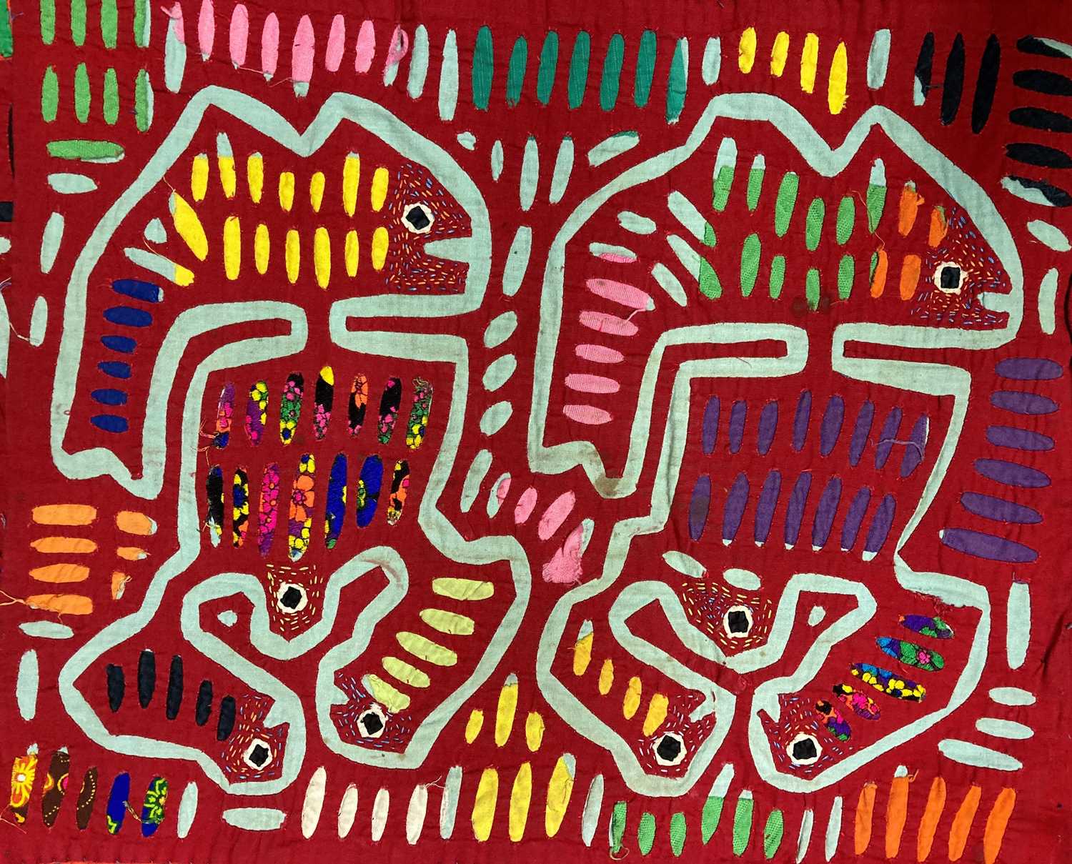 Collection of 20th Century Molas from San Blas Islands, Panama comprising ten reverse appliqué and - Image 5 of 10