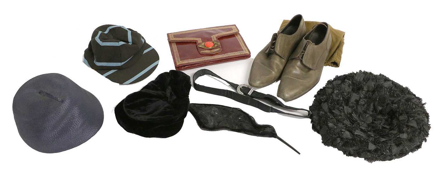 Modern Costume and Accessories, comprising a pair of Louis Vuitton men's olive leather shoes (size - Image 9 of 18