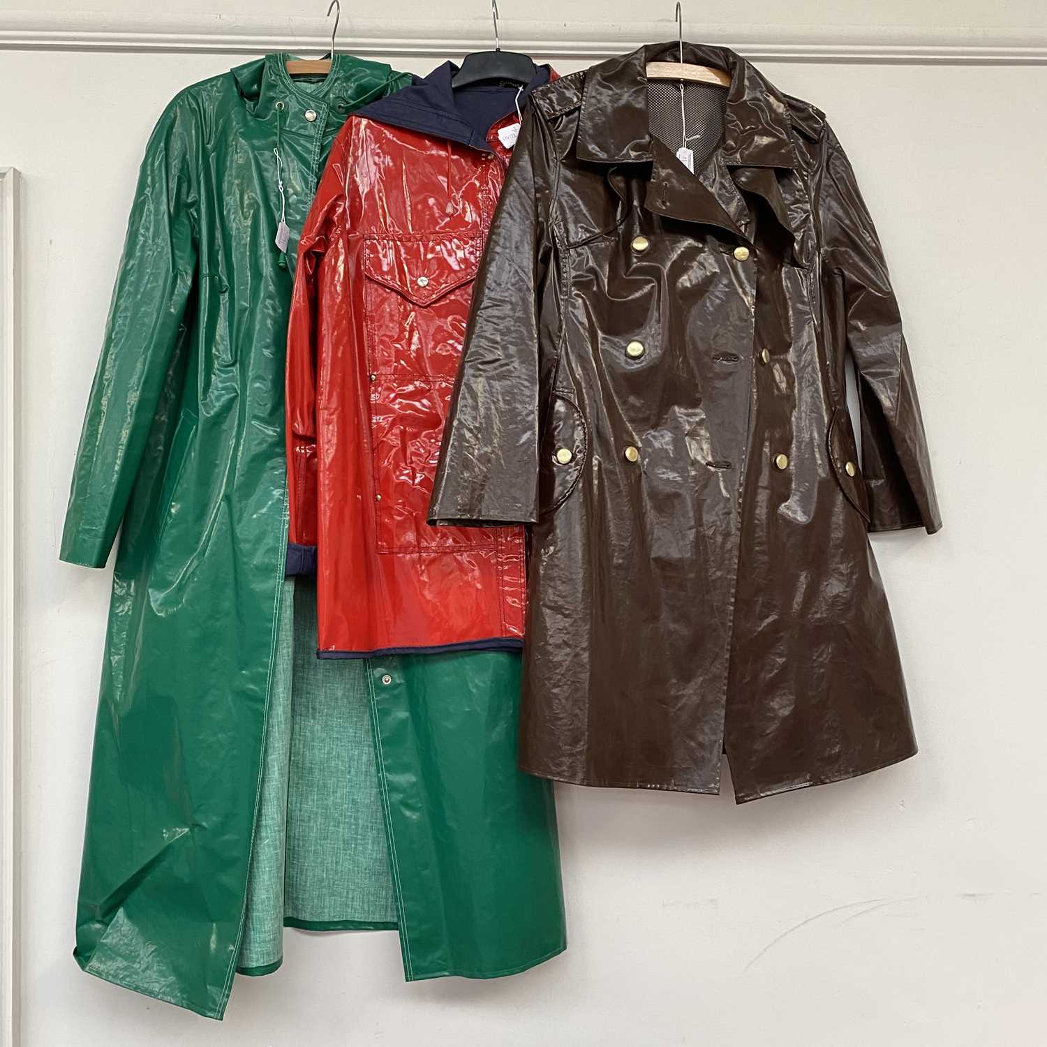 Circa 1970s and Later PVC Raincoats and one pair of PVC trousers including the following labels; - Image 6 of 6