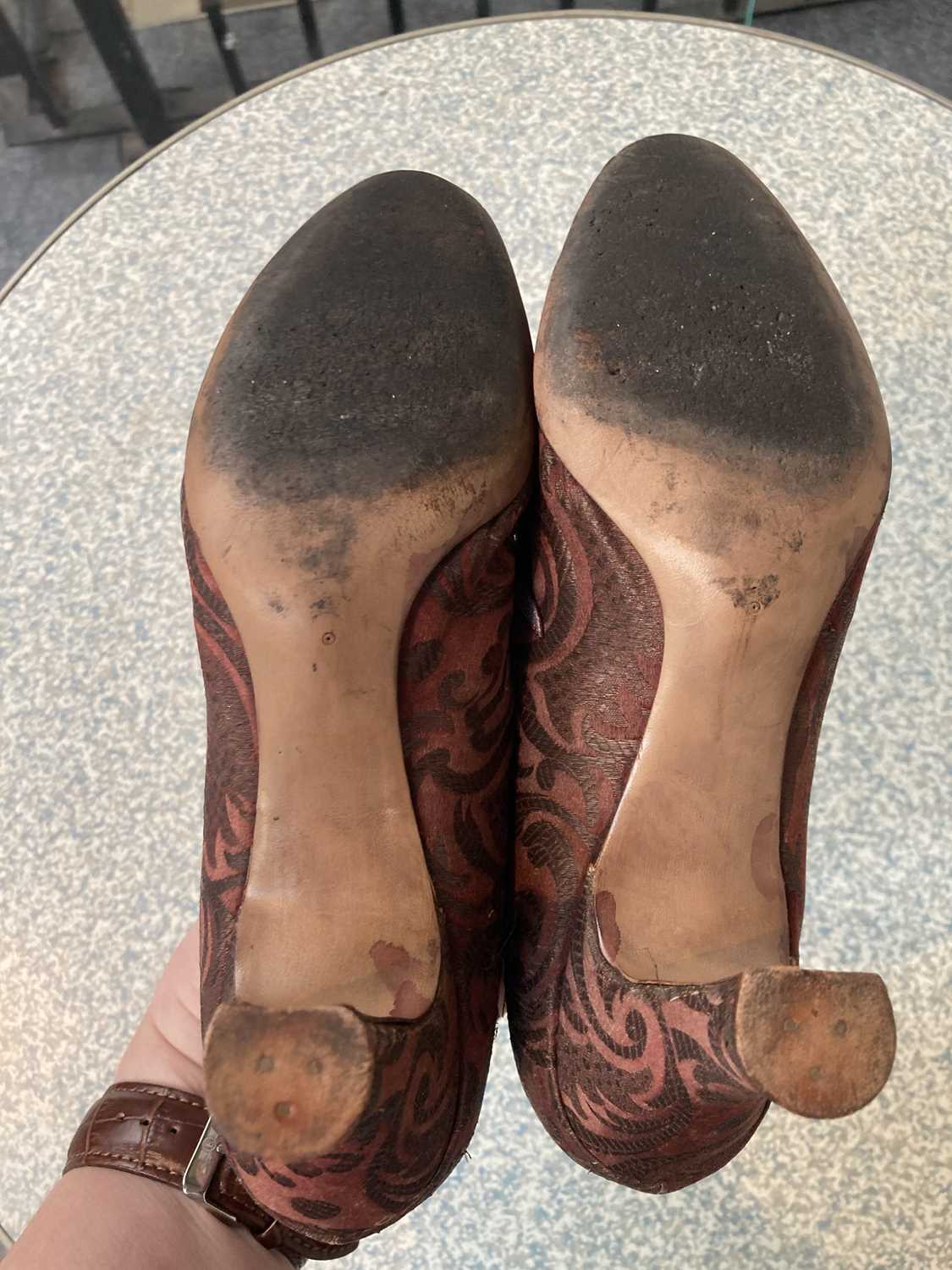 Assorted Early 20th Century Costume Accessories, comprising a pair of N Grecot Paris shoes with silk - Image 4 of 12