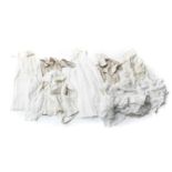 Assorted Mainly Early 20th Century Children's Costume, comprising five long baby gowns with lace