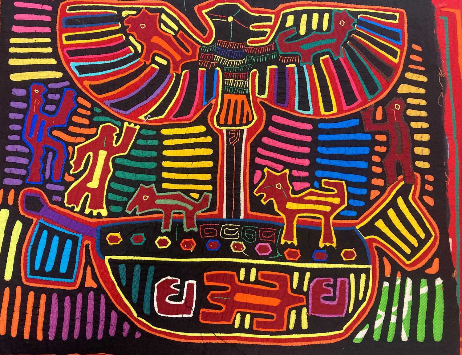 Collection of 20th Century Molas from San Blas Islands, Panama comprising ten reverse appliqué and - Image 2 of 11