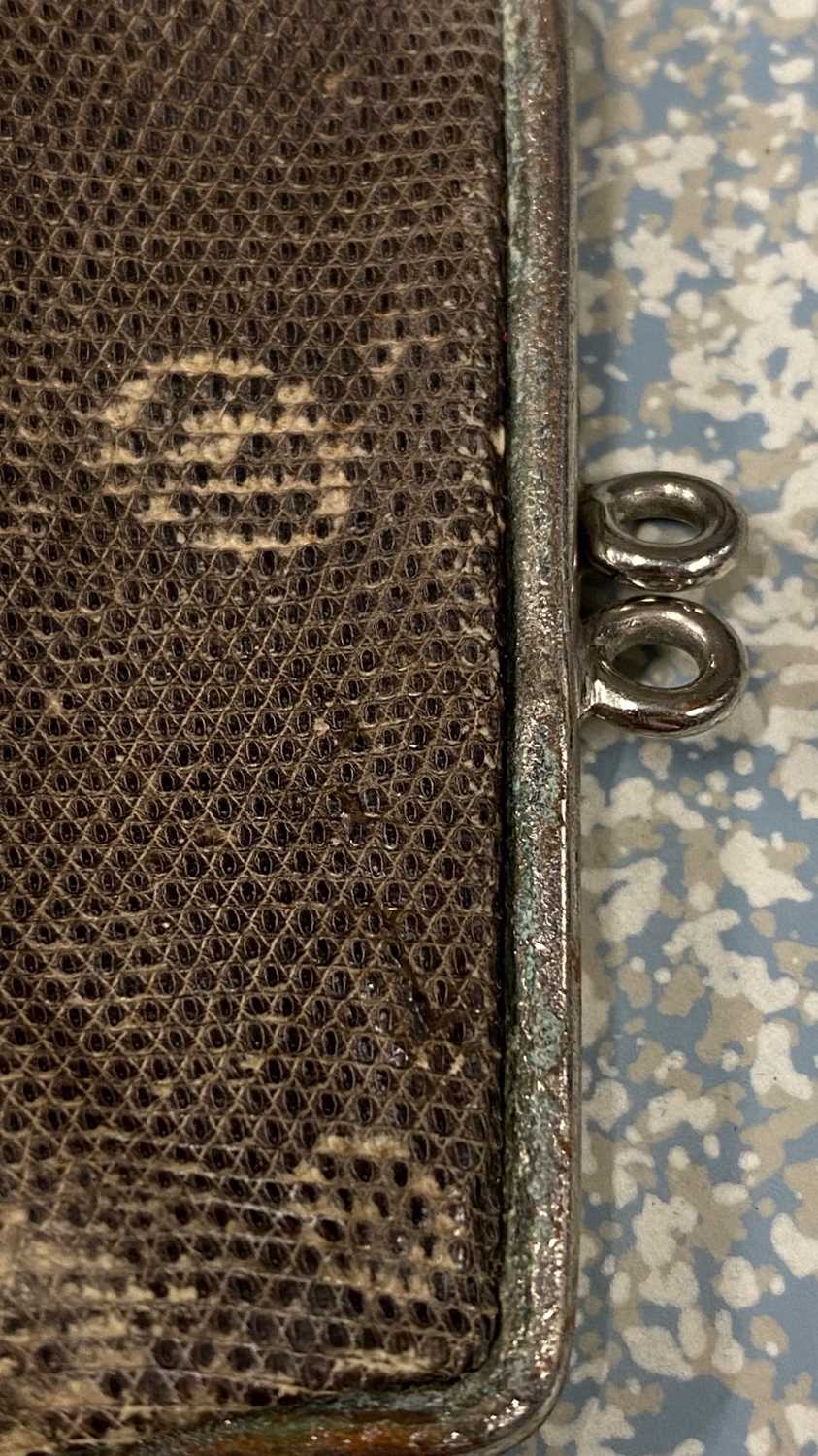 Assorted 20th Century Costume Accessories comprising a Whiting & Davis chain mail mesh baggrey suede - Image 7 of 13
