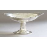 A George V Silver Bowl, by Atkin Brothers, Sheffield, 1919, the bowl oval and on trumpet-shaped