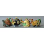 Four Minton Archive Collection Teapots, including 'Cockerel', limited edition 11/2500, 'Cockerel and