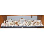 A Large Quantity of Royal Albert Old Country Roses Teaware, and other ornaments (one shelf) A