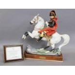 A Royal Worcester Porcelain Figure of Napoleon Bonaparte, modelled by Bernard Winskill, in