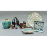 A Collection of Cantonese Porcelain, mainly 19th century, decorated in famille rose enamels,