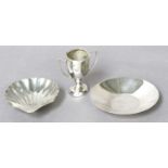 A Collection of Assorted Silver, comprising an American Silver Bowl, by Allan Alder; a Shell-