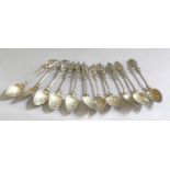 A Set of Eleven American Silver Teaspoons, by Gorham, Providence, Rhode Island, Late 19th Century,