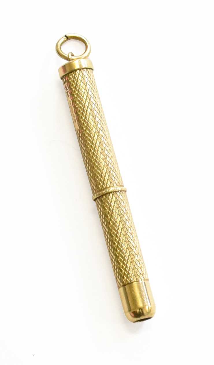 A 9 Carat Gold ToothpickGross weight 6.4 grams.Good condition, mechanism operational.