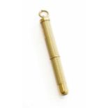 A 9 Carat Gold ToothpickGross weight 6.4 grams.Good condition, mechanism operational.