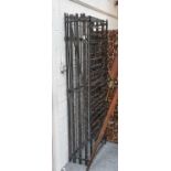 A Black Painted Wrought Iron Wine Cage, 70cm by 40cm by 198cm