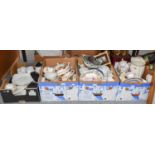 Six Boxes of Assorted Ceramics, including Royal Albert old country roses, Royal Doulton Yorktown,