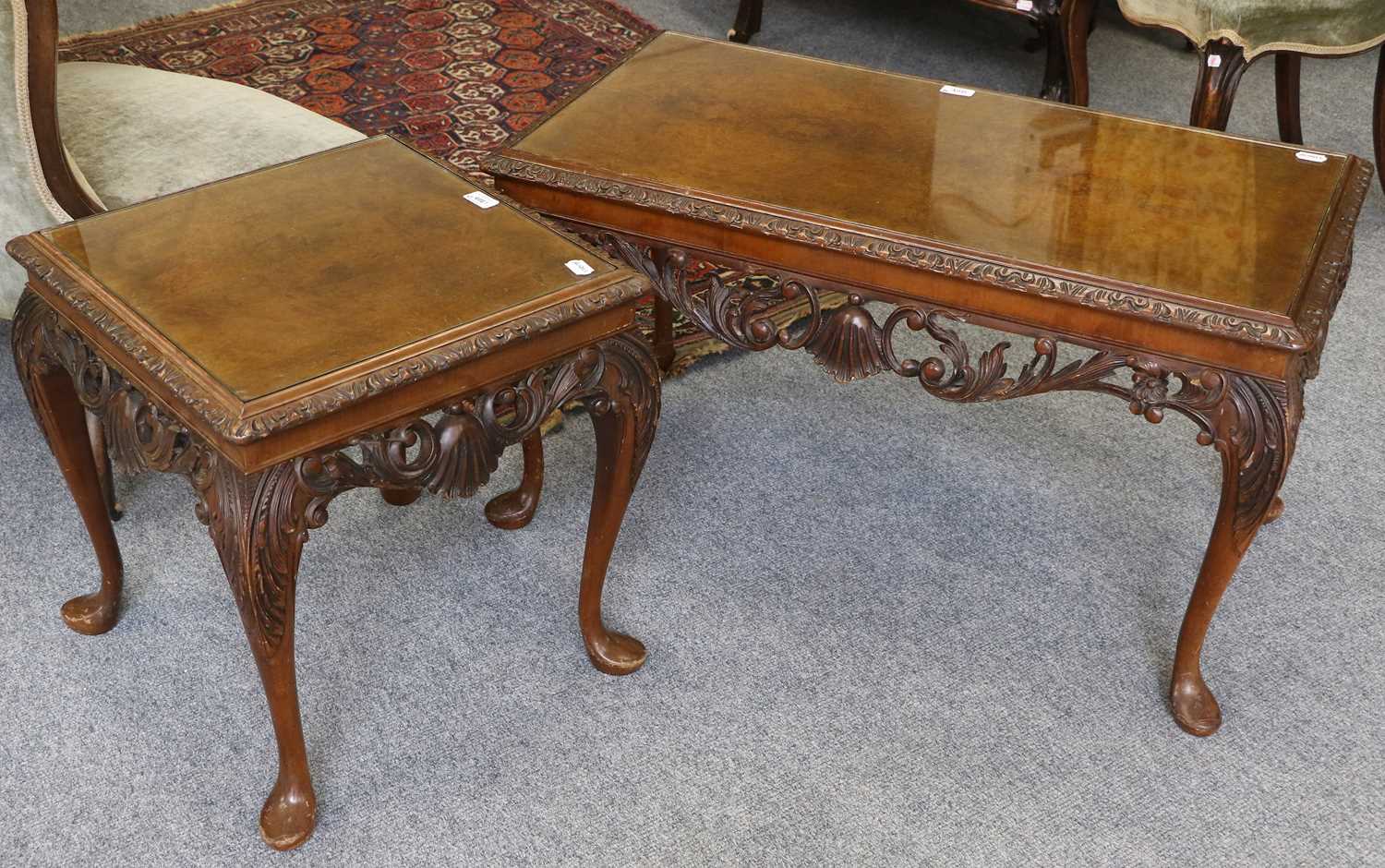 A 19th Century Mahogany Sutherland Table, with carved and pierced supports, 76cm by 62cm by 65cm, - Image 3 of 3