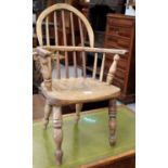 A 19th Century Elm Child's Windsor Chair