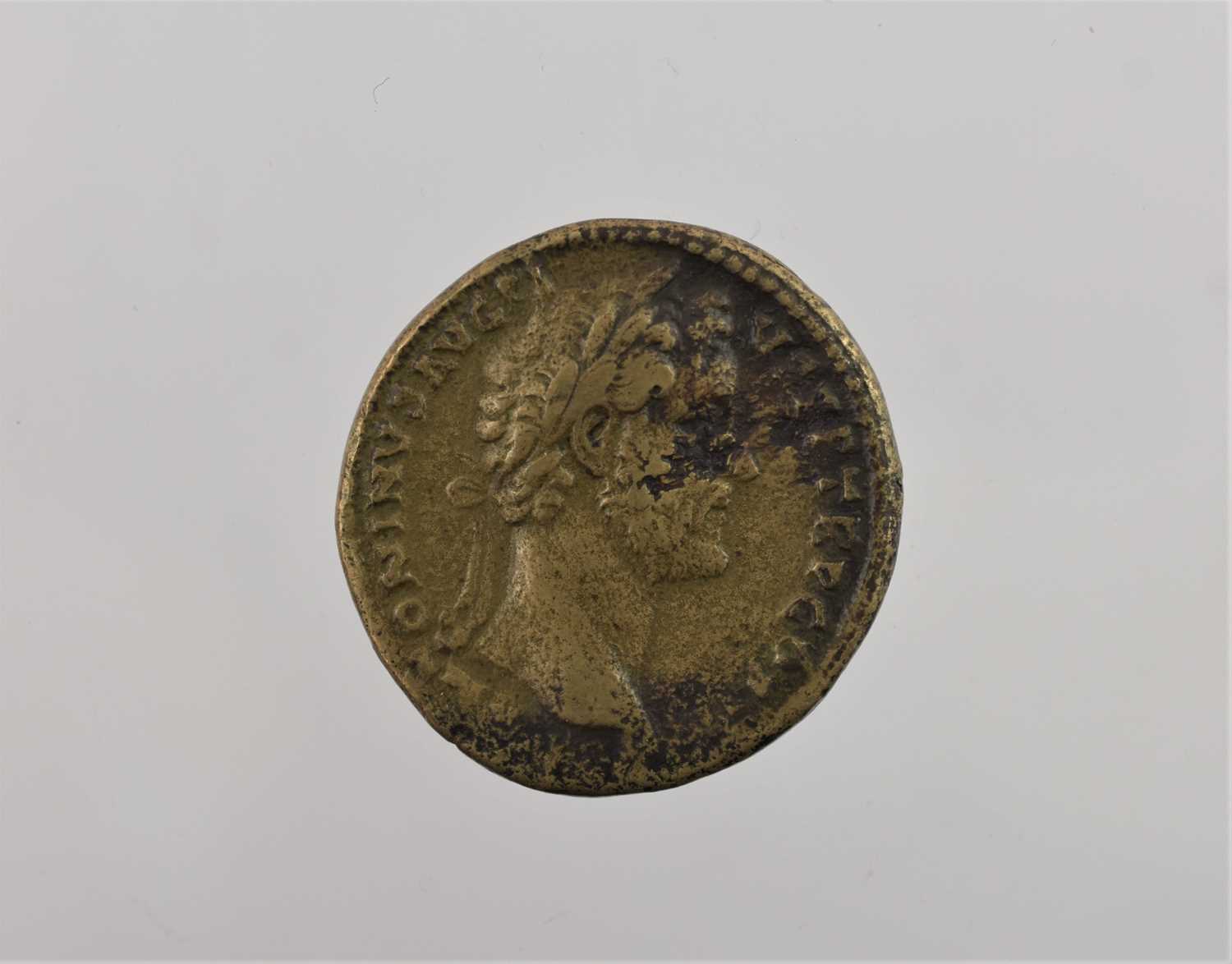 Roman Imperial - Antoninus Pius (AD 138-61) Sestertius (32mm, 21.55g), Rome min, AD144, obv.