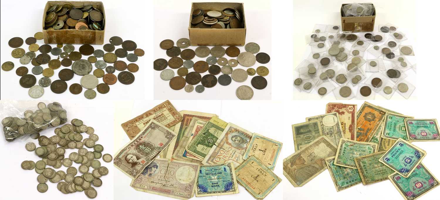 Assorted Collection, including pre-1947 silver: 12 x halfcrowns, 13 x florins, 33 x shillings, and 8