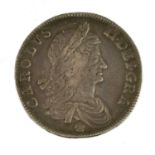 Charles II, Crown 1662, obv. first draped bust rose below, (S.3350), an attractive example, VF/VF+