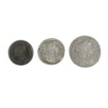 3 x Maundy Oddments, comprising: 2 x Charles II: 3d 1680 (S.3386) AVF and 2d 1684 (S.3388) AEF;