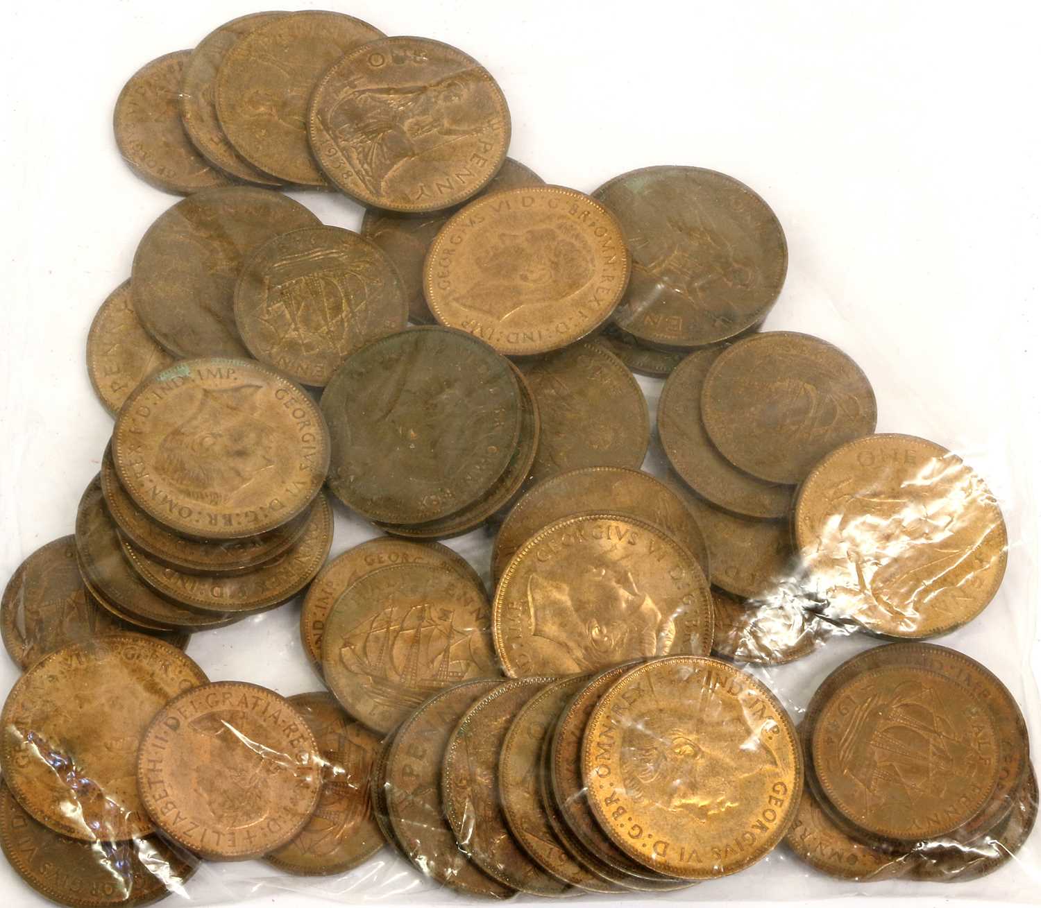 Mixed Collection, comprising: a large quantity of copper and bronze coinage, highlights include: 8 x - Image 11 of 17