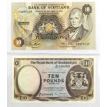 36 x Scotland Banknotes, comprising: 6 x £10: 2 x Bank of Scotland: 6th August 1987 (Pick 113c)