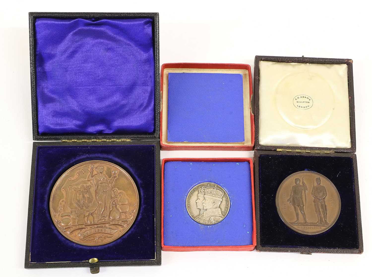 3 x Historic Medals, comprising: Silver Jubilee of George V 1935, Silver Medal (32mm, 15.68g),