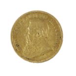 South African Republic, Gold Pond 1897 (.916, 22mm, 7.91g), obv. Paul Kruger bust left, rev. coat of