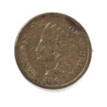 USA, 'Indian Head' Cent 1864L (19mm, 3.13g), obv. Indian head left, L in hair below bottom