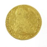 Spain, Carlos IV Gold 2 Escudos 1798 MF, (22mm, 6.76g), Madrid mint, mm crowned M, obv. draped