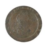 George III, 'Cartwheel' Twopence 1797, Soho Mint, Birmingham, obv. laureate and cuirassed bust