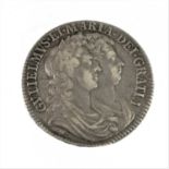 William and Mary, Halfcrown 1689 PRIMO, obv. first V in GVLIELMVS over A, rev. first crowned shield,