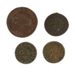 4 x Knights of Malta, comprising: Pinto grano 1747 (KM 239); and 3 x De Rohan: 10 grano 1786; and