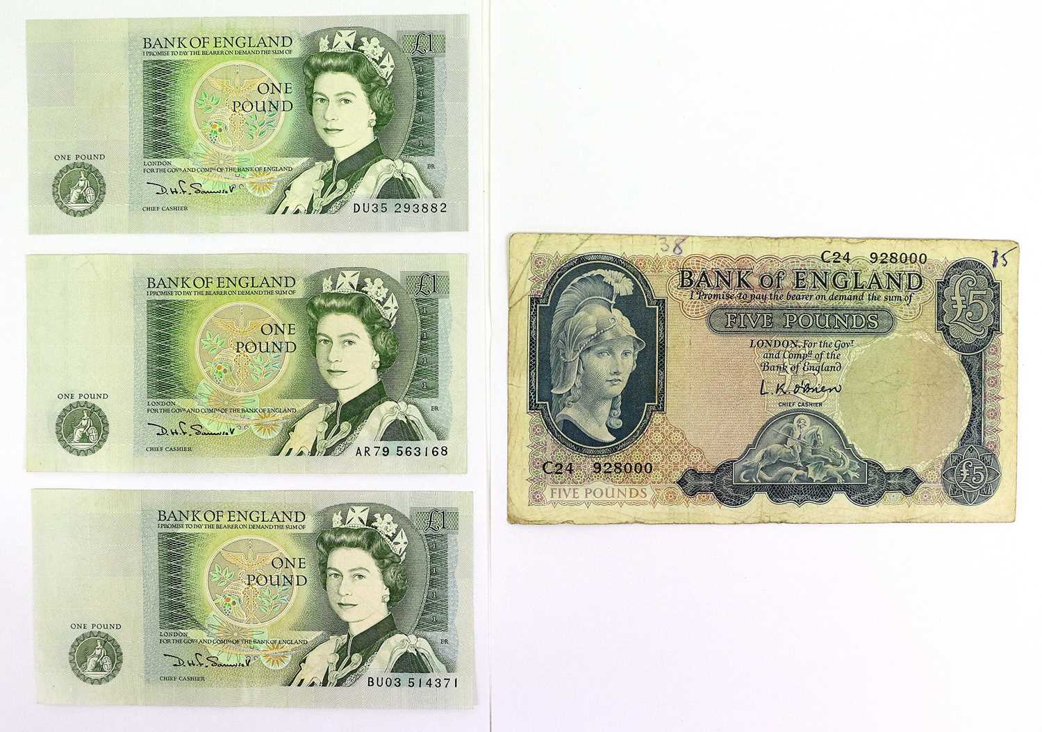 37 x Bank of England, comprising: £50 Series D signed Kentfield prefix E06, GVF; 3 x £20 Series D - Image 11 of 12