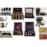 Commemorative Coins and Medallic Sets, 2 x crates, highlights include: 'Queen Victoria Crowning