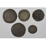 4 x English Hammered, to include: 3 x Elizabeth I: shilling [1582-4], sixth issue, mm A, obv.