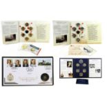 3 x Bradford Exchange Proof Sets, comprising: Sapphire Jubilee 2018 7-coin set featuring a Tristan