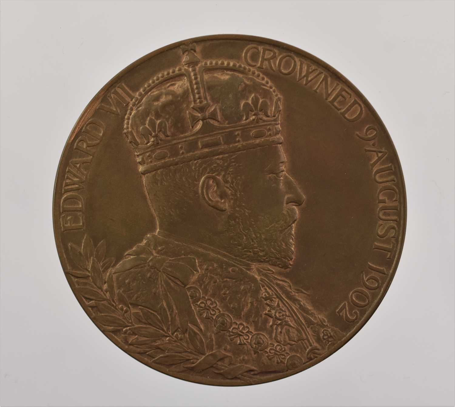 4 x Coronation Medals, comprising: Edward VII AE 1902 (55.5mm, 81.86g), obv. EDWARD VII CORWNED 9 - Image 3 of 6