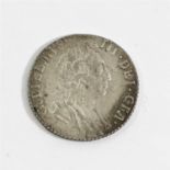 William III, Sixpence 1697, obv. third draped bust right, rev. crowned cruciform shields, plain