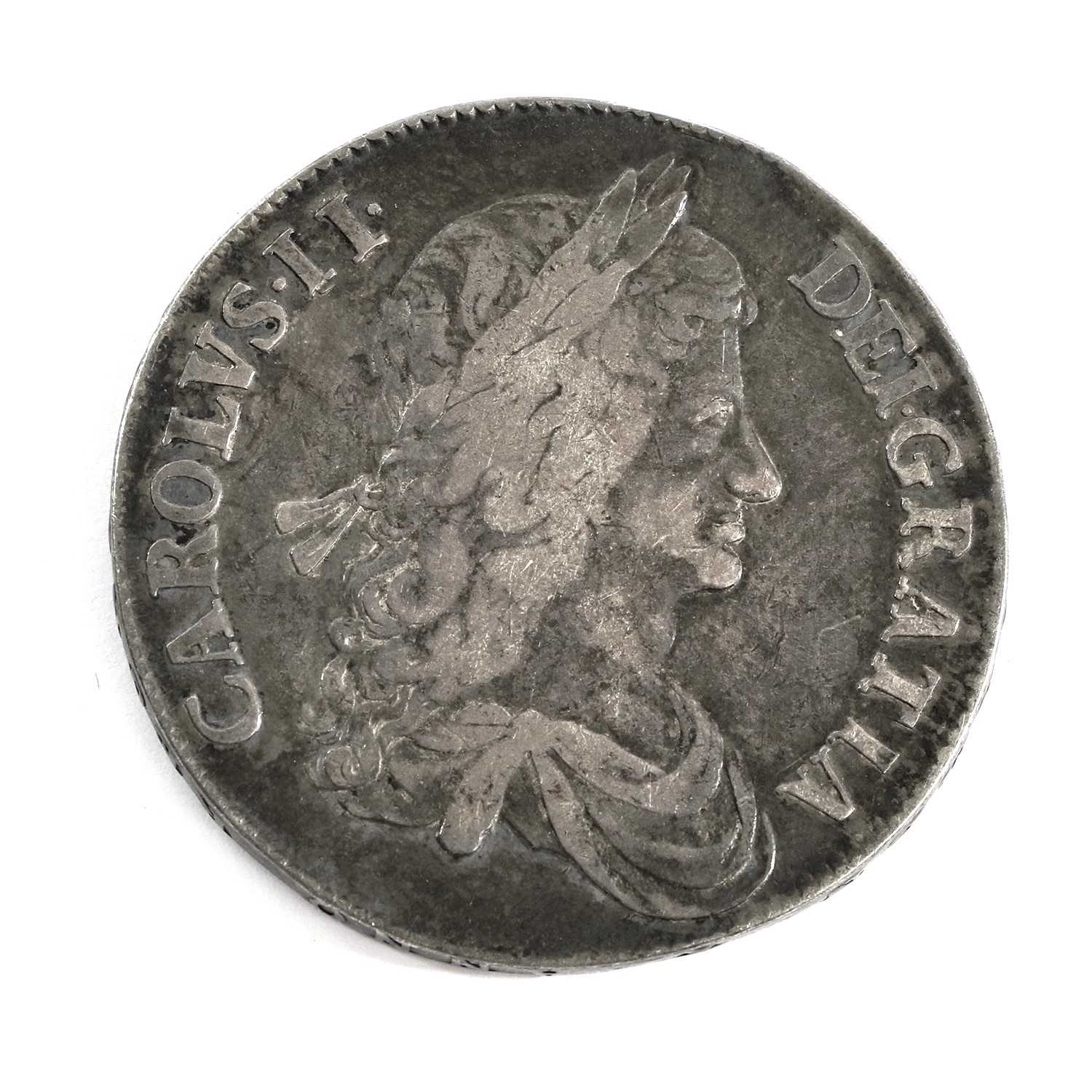 Charles II, Crown 1663 XV (40mm, 29.70g), obv. laureate and draped bust right, rev. crowned