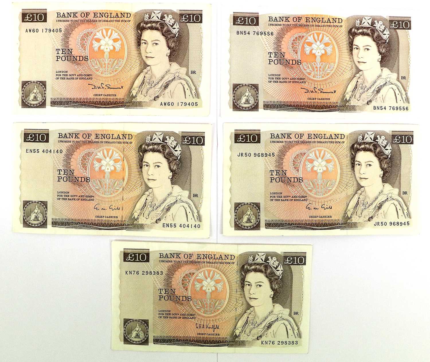 37 x Bank of England, comprising: £50 Series D signed Kentfield prefix E06, GVF; 3 x £20 Series D - Image 2 of 12