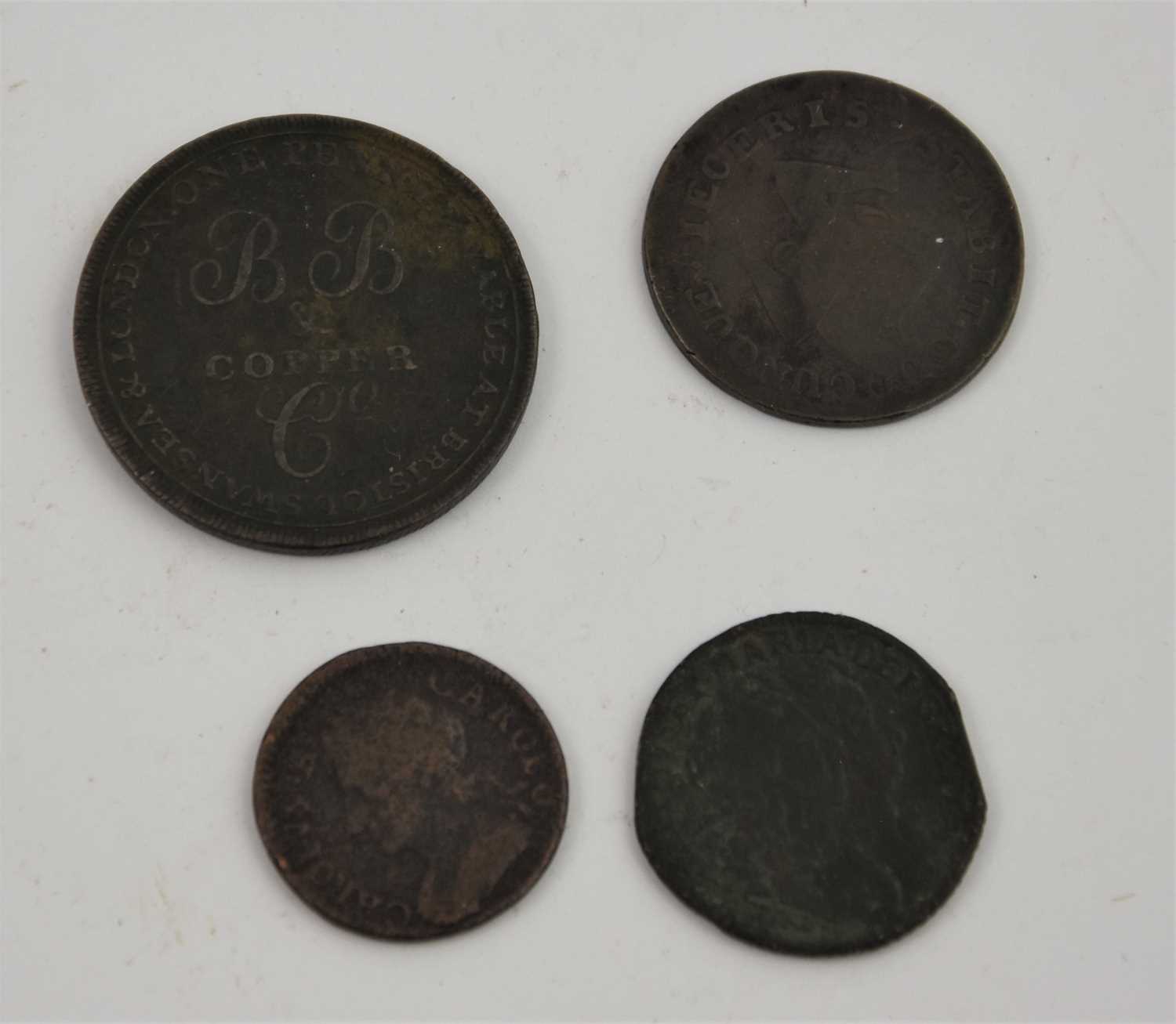 Mixed Copper Coinage & Tokens, mostly 18th and 19th century with some earlier examples, highlights - Image 3 of 3