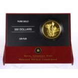 Canada, Gold Proof $350 2005 (.999 gold, 34mm, 35g), rev. the western red lily, encapsulated with