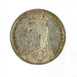 Victoria, Crown 1888 (S.3921), sometime cleaned, AEF